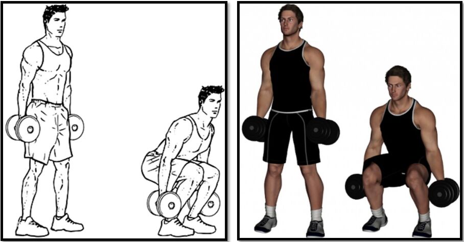 Les squats améliorent la circulation sanguine vers le bassin et les organes adjacents, ce qui a un bon effet sur la puissance